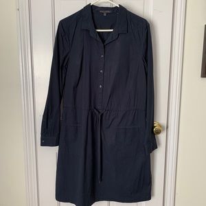 Brooks Brothers Navy Shirt Dress